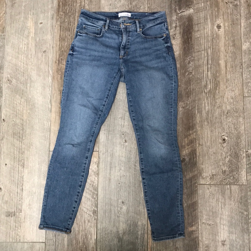 LOFT Curvy Skinny Crop Jeans
